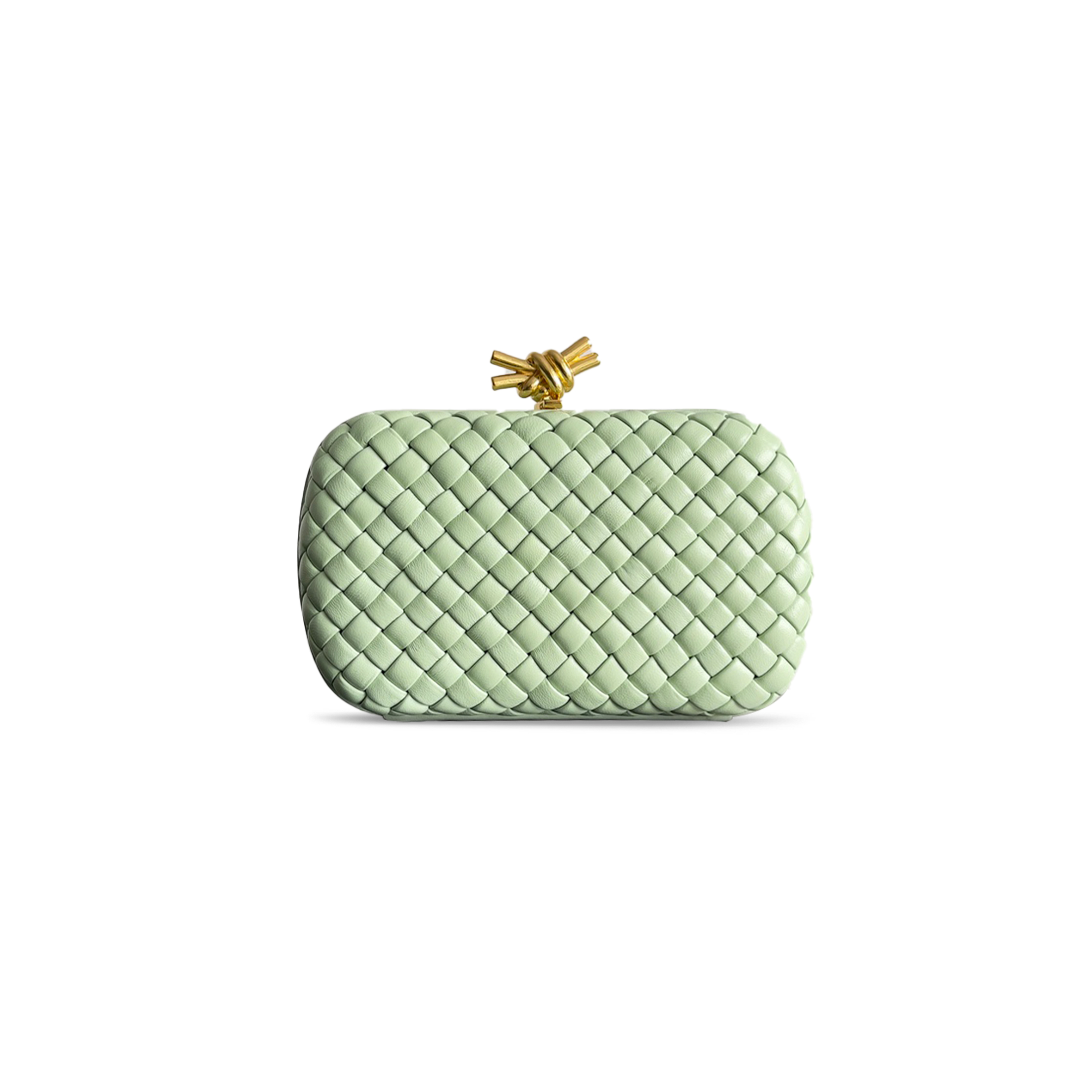 bo*te*ga Ve*ne*ta knot minaudiÈre clutch 717622v2h417800 (20.5*12.5*6cm)